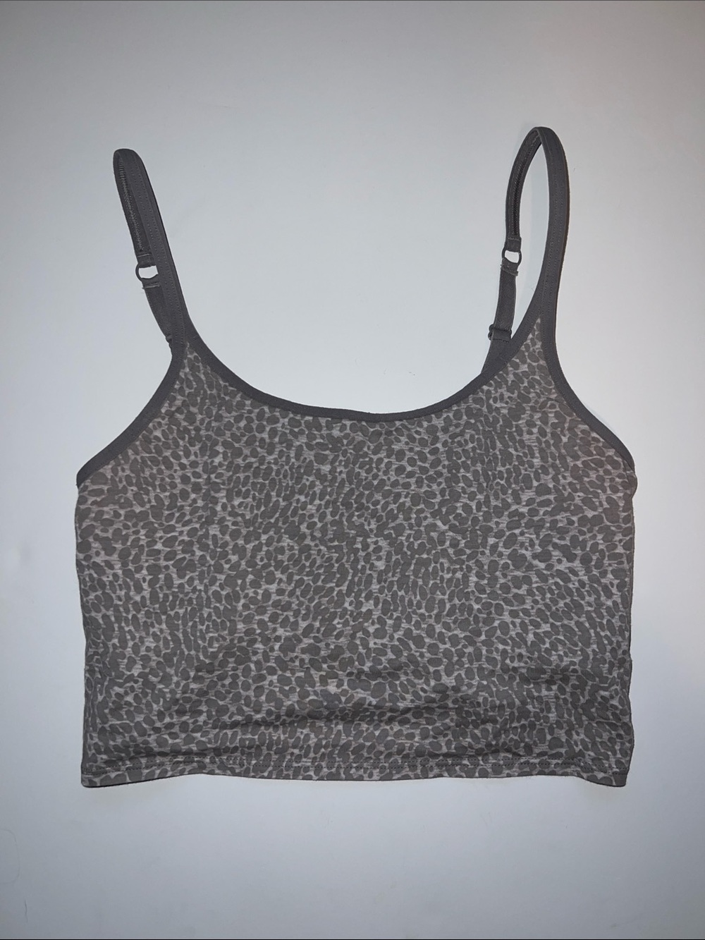 Old Navy Grey Leopard Print Stretch Bralette